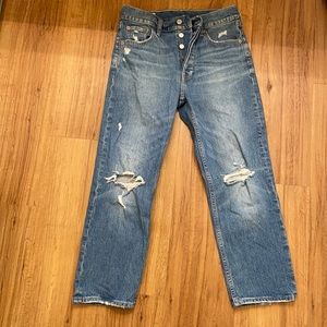 Gap cheeky straight high rise jeans, 27P